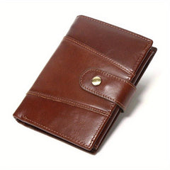 Leather Men's Wallet Large Capacity Cowhide Card Holder