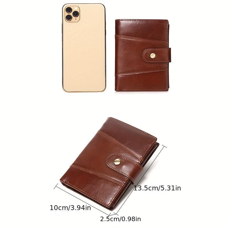 Leather Men's Wallet Large Capacity Cowhide Card Holder