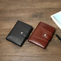 Leather Men's Wallet Large Capacity Cowhide Card Holder