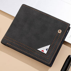Men's PU Leather Business Wallet Card Holder