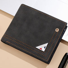 Men's PU Leather Business Wallet Card Holder