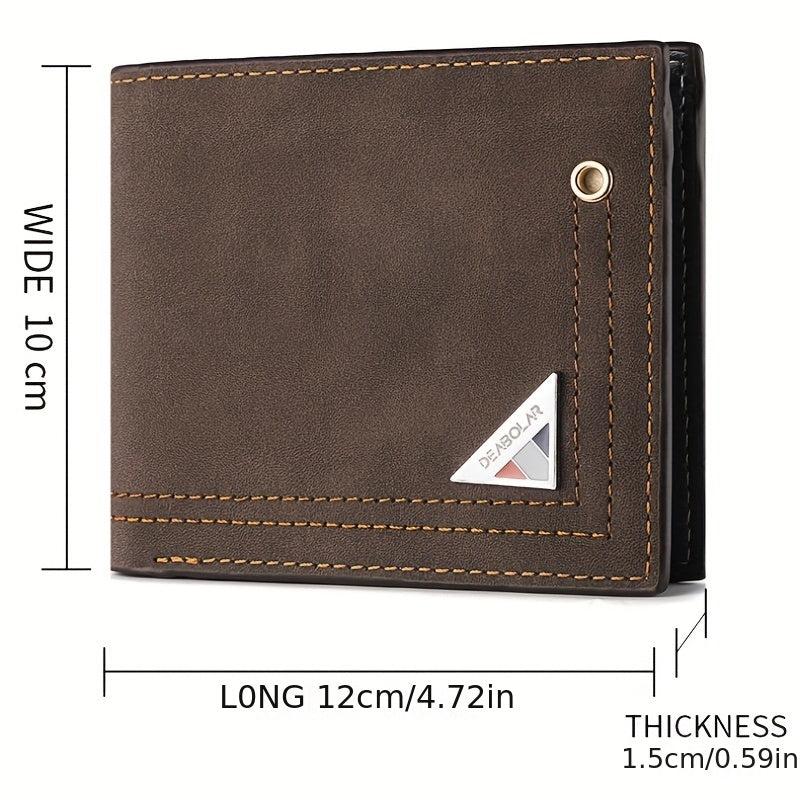 Men's PU Leather Business Wallet Card Holder
