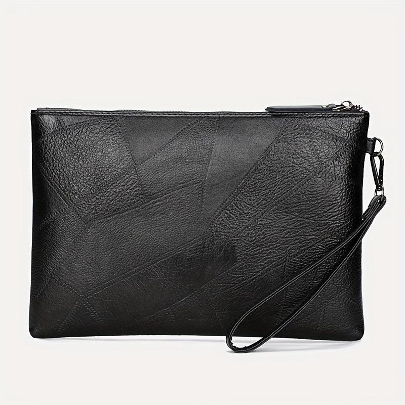Street PU Soft Face Clutch Men's Purse Rivet Shoulder Bag
