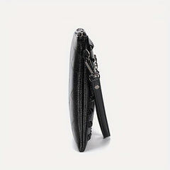Street PU Soft Face Clutch Men's Purse Rivet Shoulder Bag