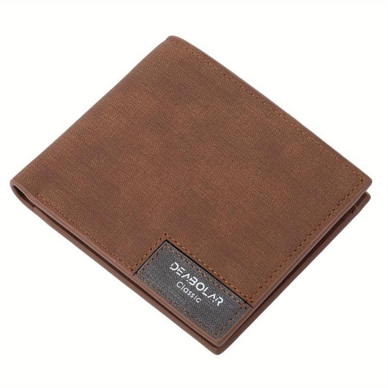 Men's Short Wallet Retro Youth Money Clip Coin Holder Purse