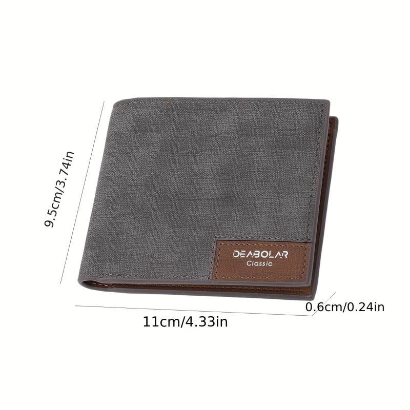 Men's Short Wallet Retro Youth Money Clip Coin Holder Purse