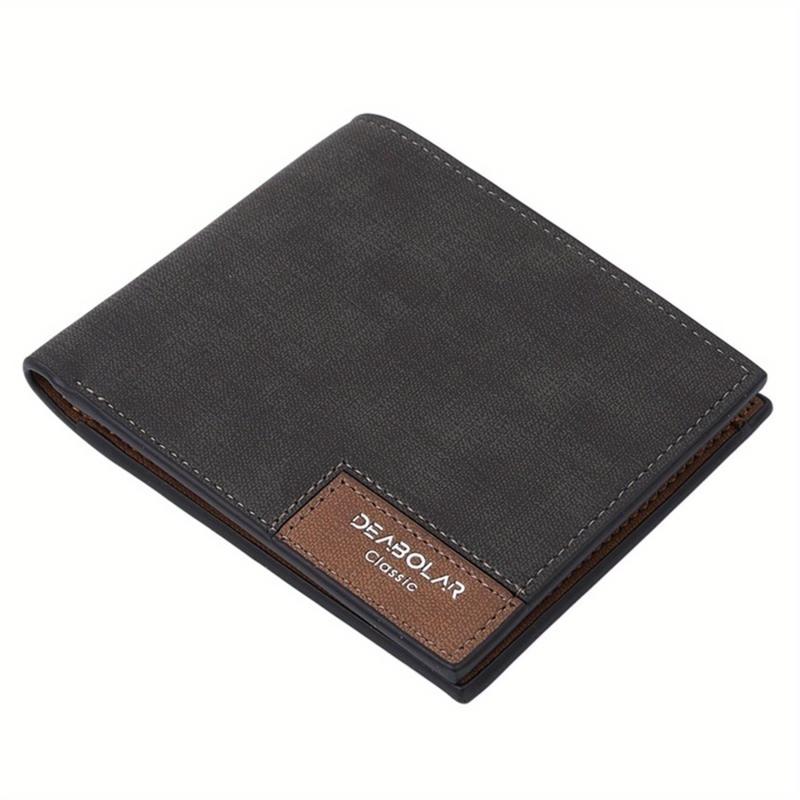 Men's Short Wallet Retro Youth Money Clip Coin Holder Purse