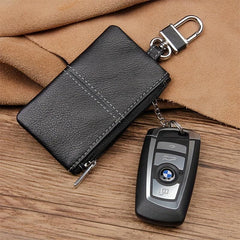 Men's Leather Key Bag Zipper Key Case Universal Function