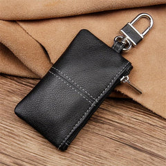 Men's Leather Key Bag Zipper Key Case Universal Function