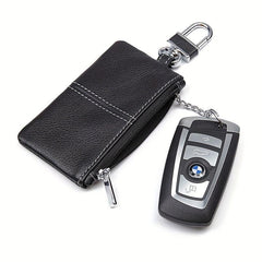 Men's Leather Key Bag Zipper Key Case Universal Function