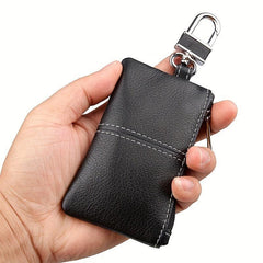 Men's Leather Key Bag Zipper Key Case Universal Function