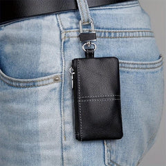 Men's Leather Key Bag Zipper Key Case Universal Function