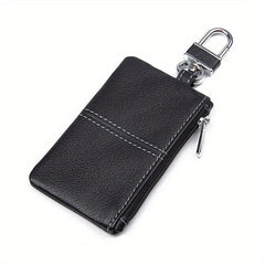 Men's Leather Key Bag Zipper Key Case Universal Function
