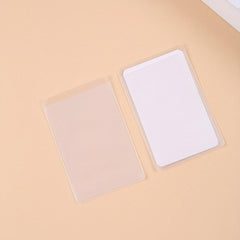 10pcs Portable Frosted PVC Card Holders Storage Bag