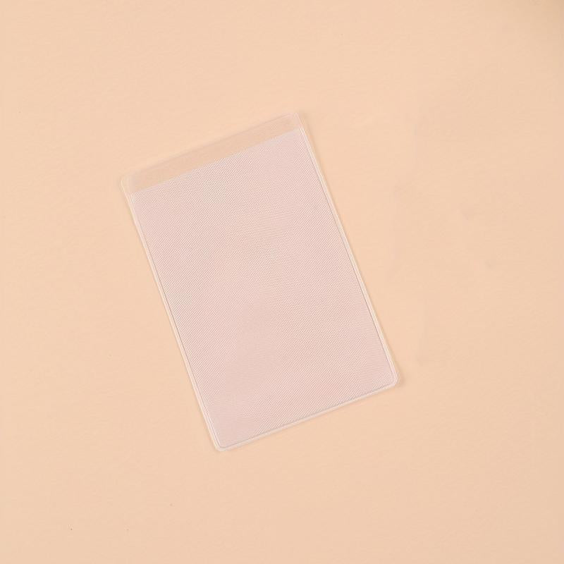 10pcs Portable Frosted PVC Card Holders Storage Bag