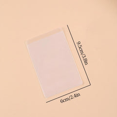 10pcs Portable Frosted PVC Card Holders Storage Bag