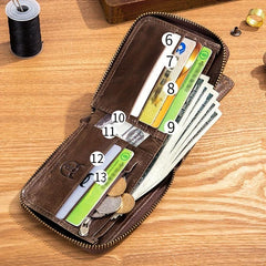Vintage Men's Leather Wallet RFID Blocking