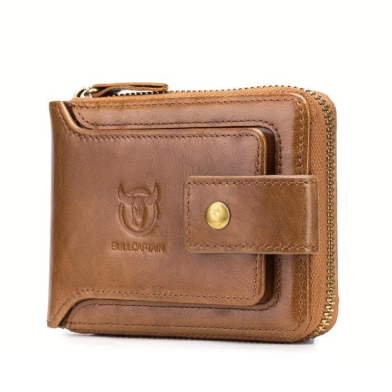 Vintage Men's Leather Wallet RFID Blocking