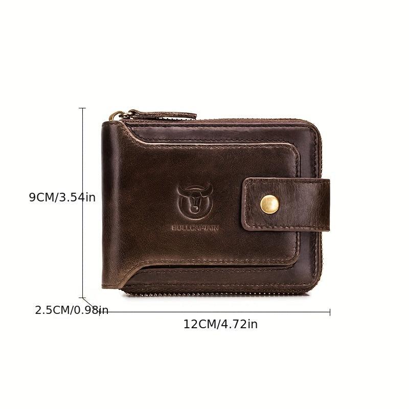 Vintage Men's Leather Wallet RFID Blocking