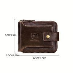 Vintage Men's Leather Wallet RFID Blocking