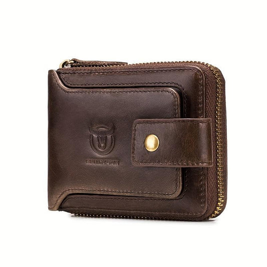 Vintage Men's Leather Wallet RFID Blocking