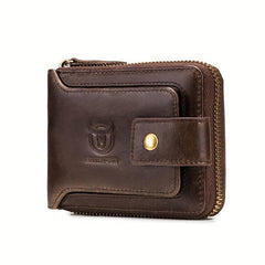 Vintage Men's Leather Wallet RFID Blocking