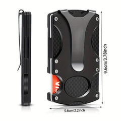 Aluminum Alloy Card Holder RFID Blocking Wallet Metal Slim Wallet