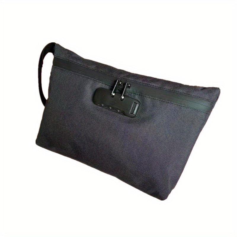 Combination Lock Odor Proof Case Storage Bag for Outdoor Travel Business Trips