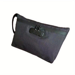 Combination Lock Odor Proof Case Storage Bag for Outdoor Travel Business Trips