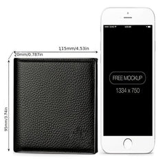 Men's Wallet Short Business Wallet Classic Horizontal Bag