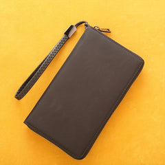 Men's Business Long Wallet 36 Card Slots Large Capacity Anti-degaussing Hand Bag