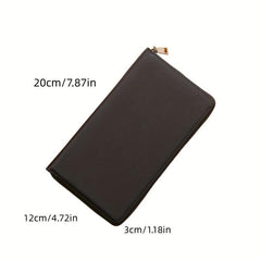 Men's Business Long Wallet 36 Card Slots Large Capacity Anti-degaussing Hand Bag