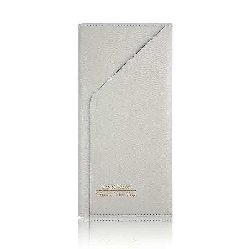 PU Passport Holder Travel Case ID Credit Card Cover Wallet