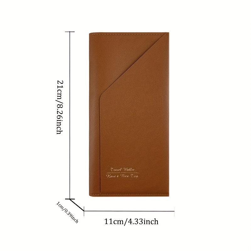PU Passport Holder Travel Case ID Credit Card Cover Wallet