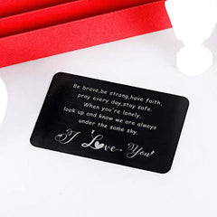 Inspirational Gift Wallet Card Insert For Son Daughter From Mom Dad