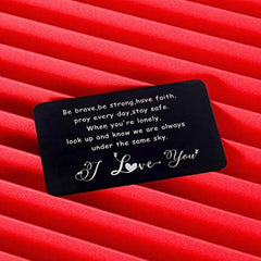 Inspirational Gift Wallet Card Insert For Son Daughter From Mom Dad