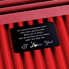 Inspirational Gift Wallet Card Insert For Son Daughter From Mom Dad