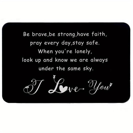 Inspirational Gift Wallet Card Insert For Son Daughter From Mom Dad