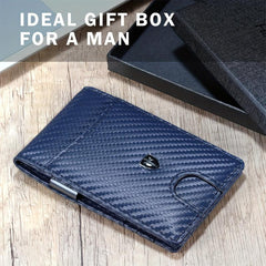 Men's Slim Leather Wallet RFID Blocking