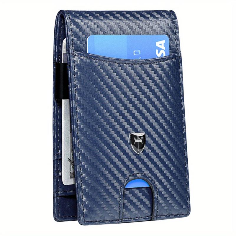 Men's Slim Leather Wallet RFID Blocking