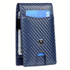 Men's Slim Leather Wallet RFID Blocking