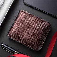 Men's RFID Blocking Zipper Card Holder Wallet
