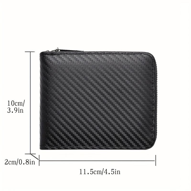 Men's RFID Blocking Zipper Card Holder Wallet