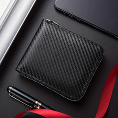 Men's RFID Blocking Zipper Card Holder Wallet