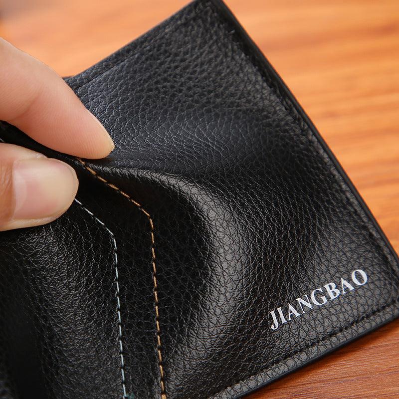 Men's Business Casual Short Leather Wallet
