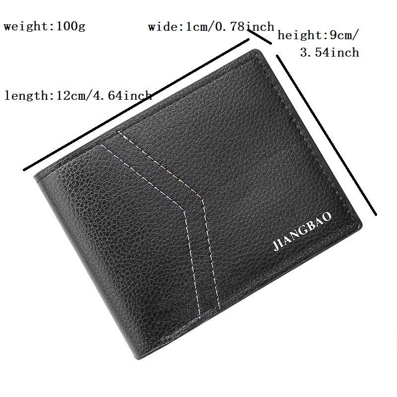 Men's Business Casual Short Leather Wallet