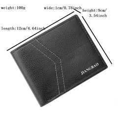 Men's Business Casual Short Leather Wallet