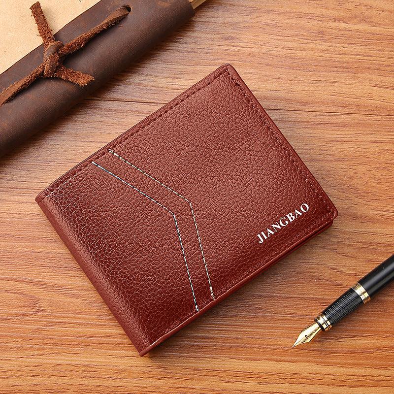 Men's Business Casual Short Leather Wallet
