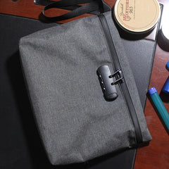 Men's Odor Resistant Bag With Lock - Carbon Lined Storage Bag