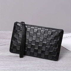 Men's Cowhide Clutch Bag Envelope Style Leather Clutch